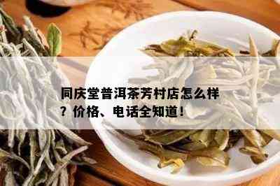 同庆堂普洱茶芳村店怎么样？价格、电话全知道！