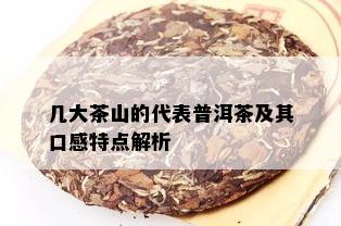 几大茶山的代表普洱茶及其口感特点解析