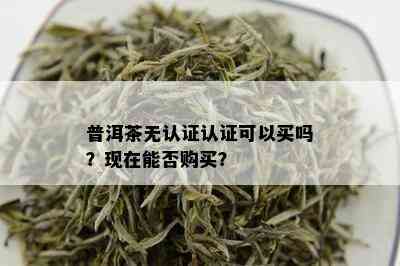 普洱茶无认证认证可以买吗？现在能否购买？