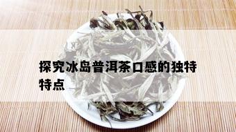 探究冰岛普洱茶口感的独特特点