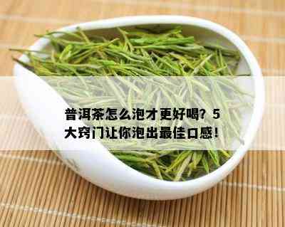 普洱茶怎么泡才更好喝？5大窍门让你泡出更佳口感！