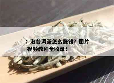 ：泡普洱茶怎么赚钱？图片 视频教程全收录！