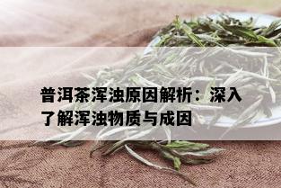 普洱茶浑浊原因解析：深入了解浑浊物质与成因