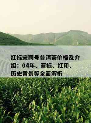 红标宋聘号普洱茶价格及介绍：04年、蓝标、红印、历史背景等全面解析