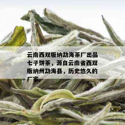 云南西双版纳勐海茶厂出品七子饼茶，源自云南省西双版纳州勐海县，历史悠久的厂家。