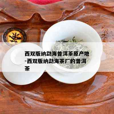 西双版纳勐海普洱茶原产地-西双版纳勐海茶厂的普洱茶