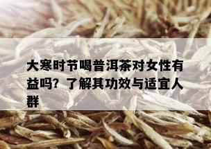 大寒时节喝普洱茶对女性有益吗？了解其功效与适宜人群