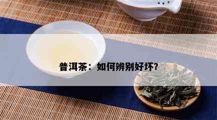 普洱茶：如何辨别好坏？