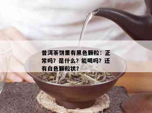 普洱茶饼里有黑色颗粒：正常吗？是什么？能喝吗？还有白色颗粒状？