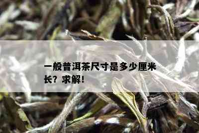 一般普洱茶尺寸是多少厘米长？求解！