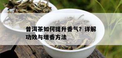 普洱茶如何提升香气？详解功效与增香方法