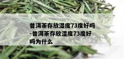 普洱茶存放湿度73度好吗-普洱茶存放湿度73度好吗为什么