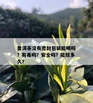 普洱茶没有密封包装能喝吗？有吗？安全吗？能放多久？