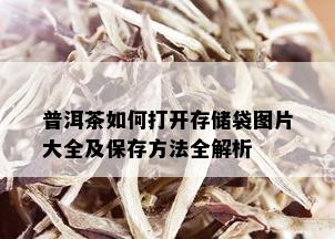 普洱茶如何打开存储袋图片大全及保存方法全解析