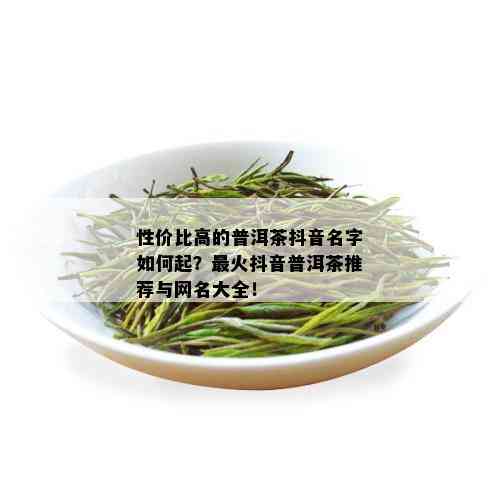 性价比高的普洱茶抖音名字如何起？最火抖音普洱茶推荐与网名大全！