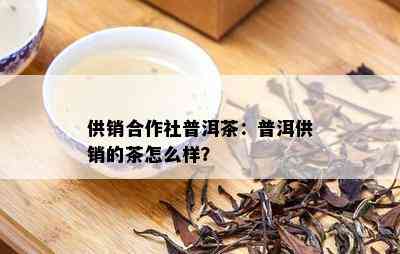 供销合作社普洱茶：普洱供销的茶怎么样？