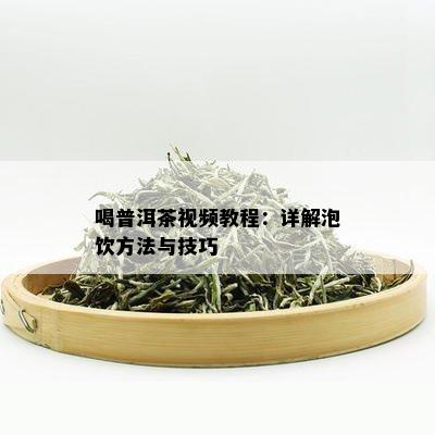 喝普洱茶视频教程：详解泡饮方法与技巧