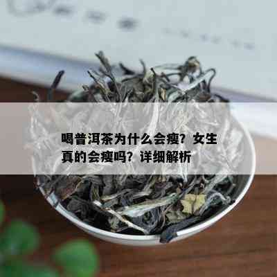 喝普洱茶为什么会瘦？女生真的会瘦吗？详细解析