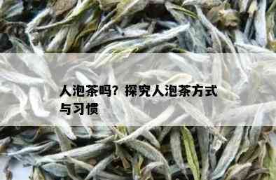 人泡茶吗？探究人泡茶方式与习惯