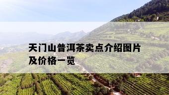 天门山普洱茶卖点介绍图片及价格一览