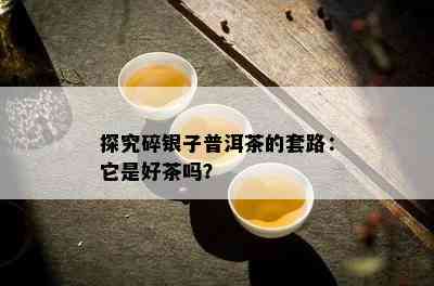 探究碎银子普洱茶的套路：它是好茶吗？