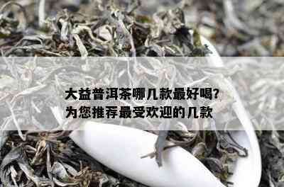 大益普洱茶哪几款更好喝？为您推荐更受欢迎的几款