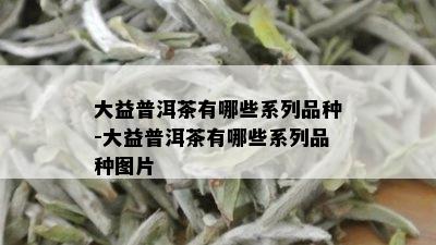 大益普洱茶有哪些系列品种-大益普洱茶有哪些系列品种图片