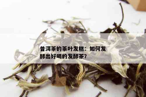 普洱茶的茶叶发糕：如何发酵出好喝的发酵茶？