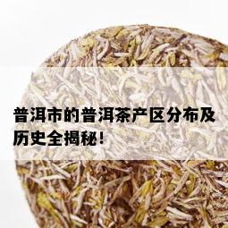 普洱市的普洱茶产区分布及历史全揭秘！