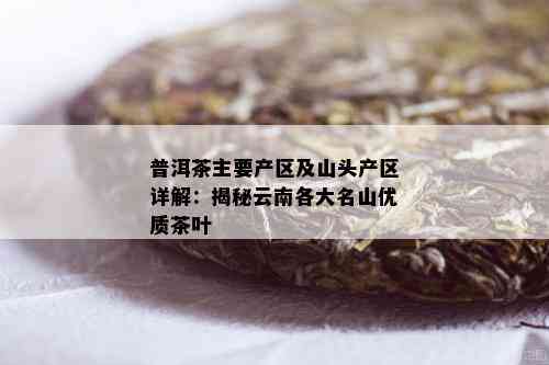 普洱茶主要产区及山头产区详解：揭秘云南各大名山优质茶叶