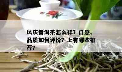 凤庆普洱茶怎么样？口感、品质如何评价？上有哪些推荐？