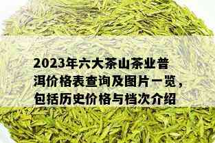 2023年六大茶山茶业普洱价格表查询及图片一览，包括历史价格与档次介绍