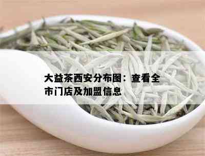 大益茶西安分布图：查看全市门店及加盟信息