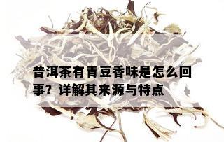 普洱茶有青豆香味是怎么回事？详解其来源与特点