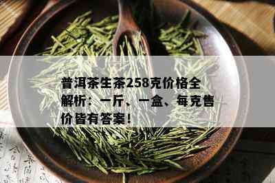 普洱茶生茶258克价格全解析：一斤、一盒、每克售价皆有答案！