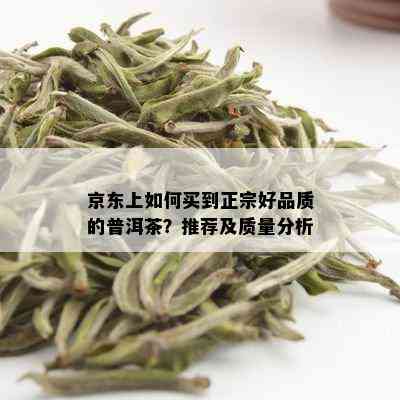 京东上如何买到正宗好品质的普洱茶？推荐及质量分析