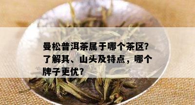 曼松普洱茶属于哪个茶区？了解其、山头及特点，哪个牌子更优？