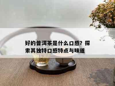 好的普洱茶是什么口感？探索其独特口感特点与味道