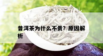 普洱茶为什么不贵？原因解析