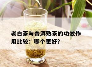 老白茶与普洱熟茶的功效作用比较：哪个更好？