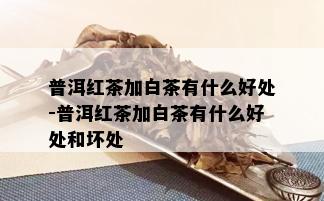 普洱红茶加白茶有什么好处-普洱红茶加白茶有什么好处和坏处