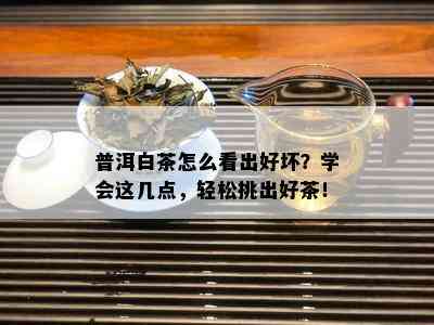 普洱白茶怎么看出好坏？学会这几点，轻松挑出好茶！