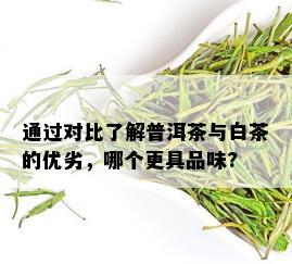 通过对比了解普洱茶与白茶的优劣，哪个更具品味?