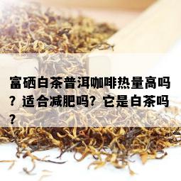 富硒白茶普洱咖啡热量高吗？适合减肥吗？它是白茶吗？