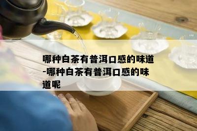 哪种白茶有普洱口感的味道-哪种白茶有普洱口感的味道呢