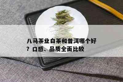 八马茶业白茶和普洱哪个好？口感、品质全面比较