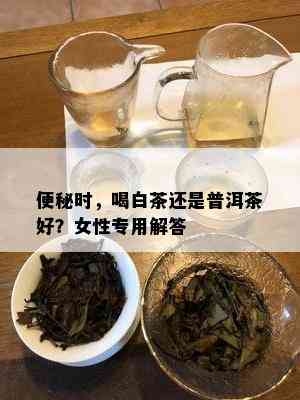 便秘时，喝白茶还是普洱茶好？女性专用解答