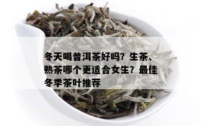 冬天喝普洱茶好吗？生茶、熟茶哪个更适合女生？更佳冬季茶叶推荐