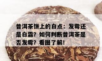 普洱茶饼上的白点：发霉还是白霜？如何判断普洱茶是否发霉？看图了解！