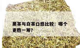 黑茶与白茶口感比较：哪个更胜一筹？